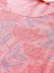 Pink &amp; Blue Grindle Effect Kurta RANGRITI