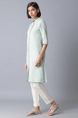 Woman Olive Green Printed Kurta W for Woman