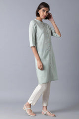 Woman Olive Green Printed Kurta W for Woman