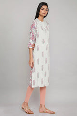 W for Woman Green Printed Button-Down Kurta W for Women's