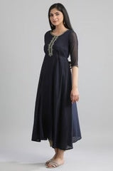 Blue Yarn-Dyed Kurta AURELIA