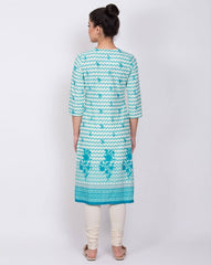 Floral Print Straight Kurta RANGRITI