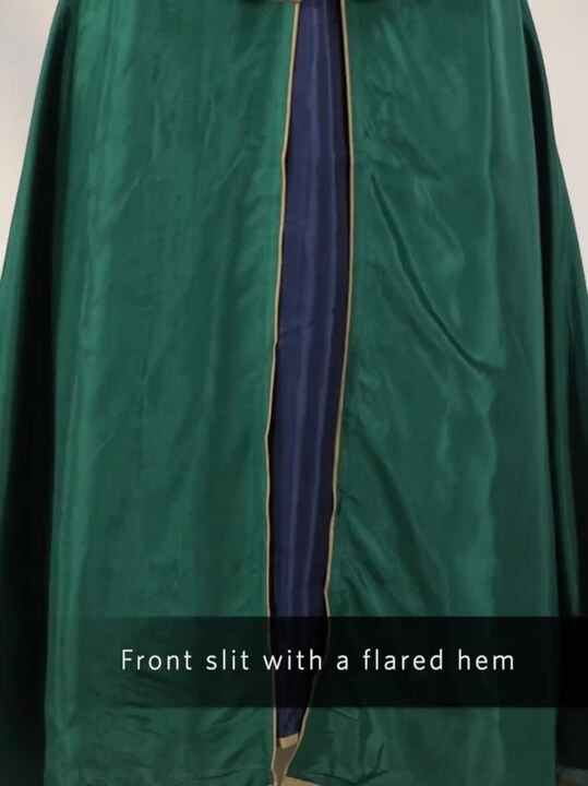 Green & Golden Yoke A-Line Kurta WISHFUL