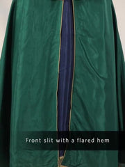 Green & Golden Yoke A-Line Kurta WISHFUL