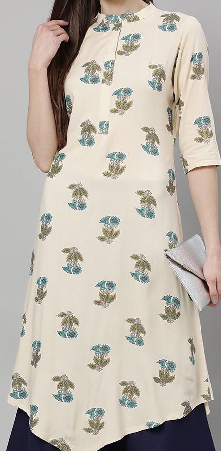 Coloured Floral Printed Kurta GERUA BY LIBAS