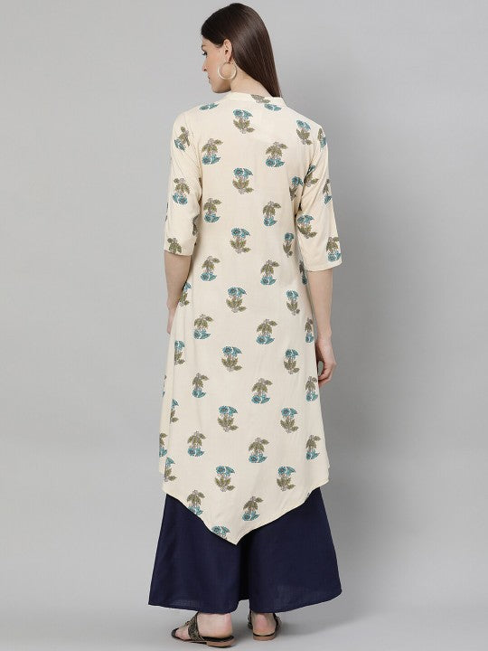 Coloured Floral Printed Kurta GERUA BY LIBAS
