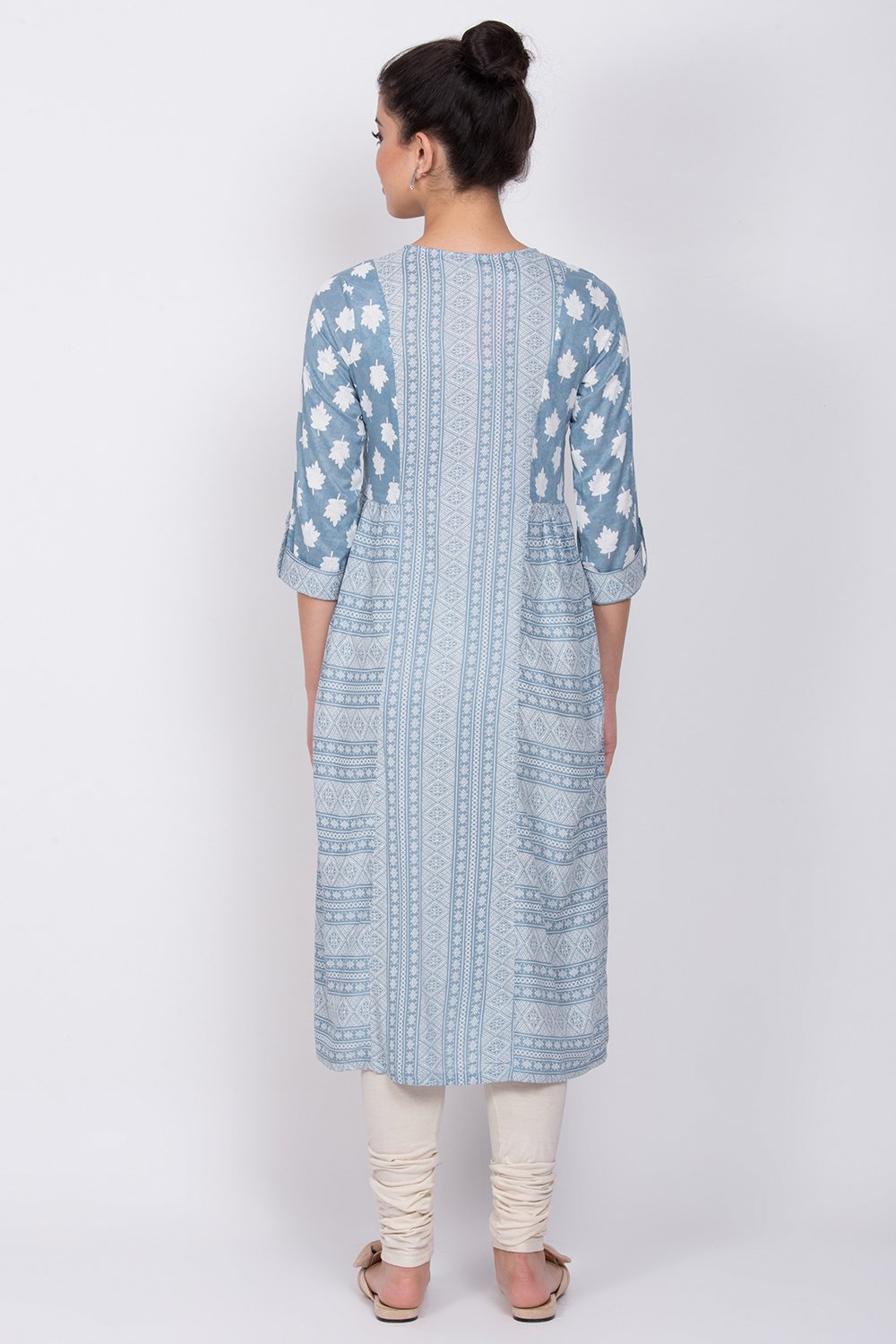 Grey Viscose Straight Kurta RANGRITI