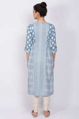 Grey Viscose Straight Kurta RANGRITI