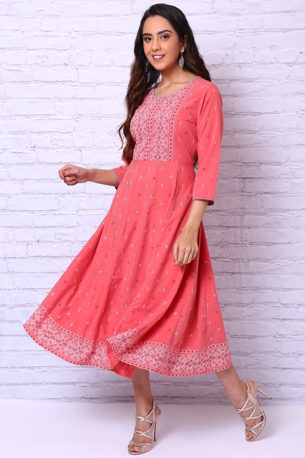 Coral Art Silk Kalidar Kurta RANGRITI