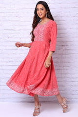 Coral Art Silk Kalidar Kurta RANGRITI