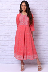 Coral Art Silk Kalidar Kurta RANGRITI