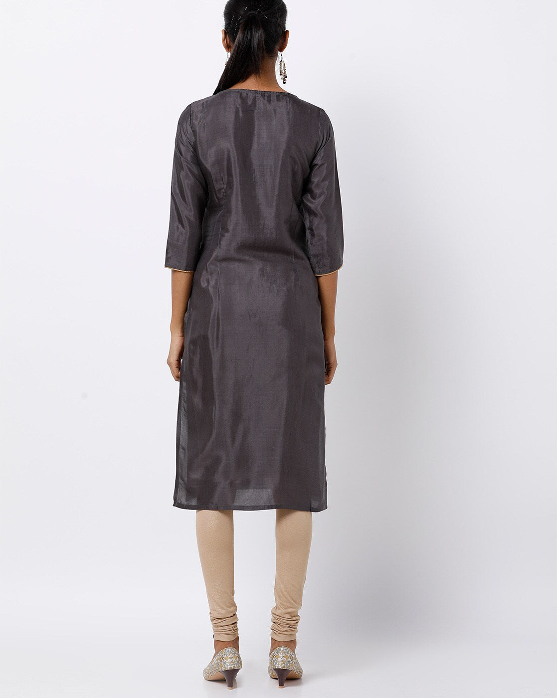 Printed Straight Kurta with Slits AURELIA