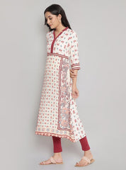 Women Printed V-Neck Straight Kurta AURELIA