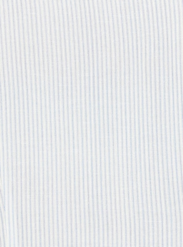 Women Blue Striped Straight Kurta W for Women's
