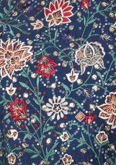 INDYA Navy Blue Ajrakh Print Sharara with Kurta INDYA